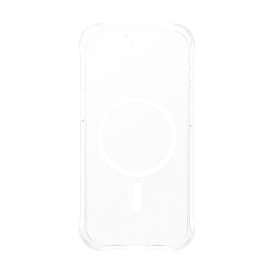 PanzerGlass CARE by ® Fashionable Case Samba Transparent w. White Qi Compatible iPhone 16e
