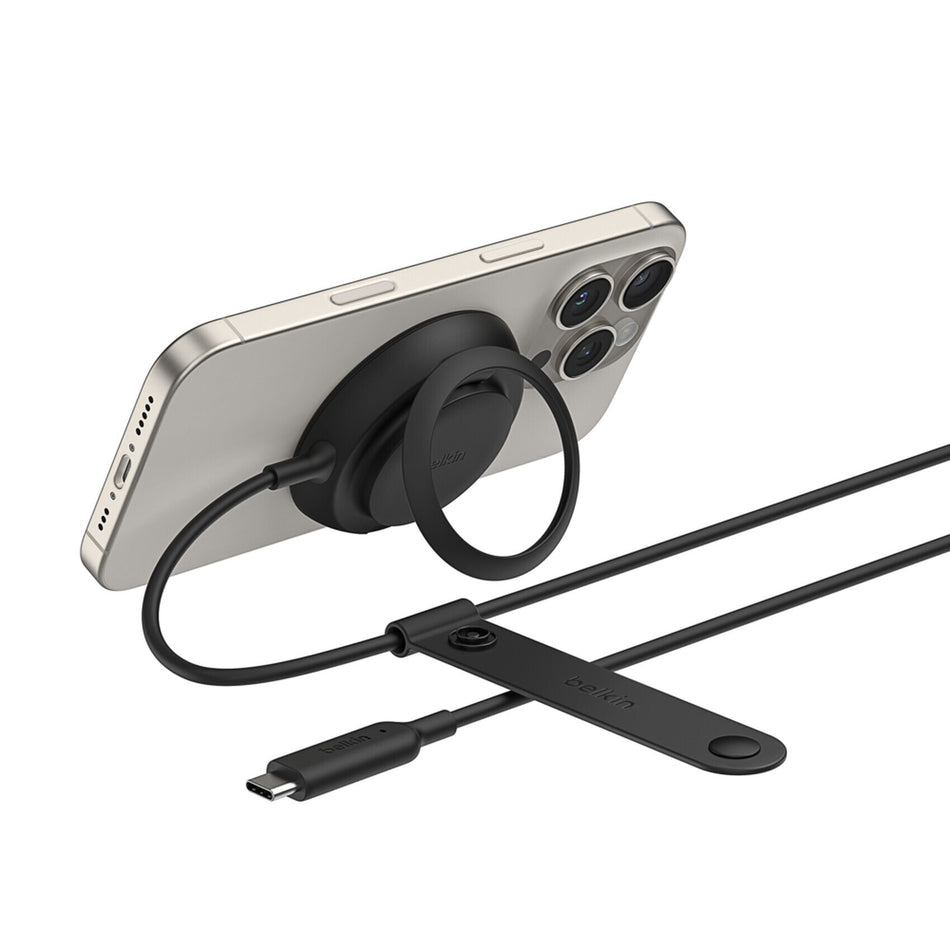 Belkin WIA014HQBK mobile device charger Headphones, Smartphone Black USB Wireless charging Fast charging Indoor