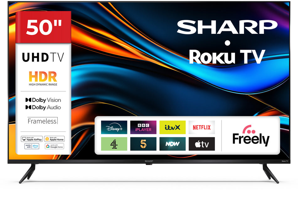 Sharp 50HJ4225K 50" 4K Ultra HD Smart Roku TV