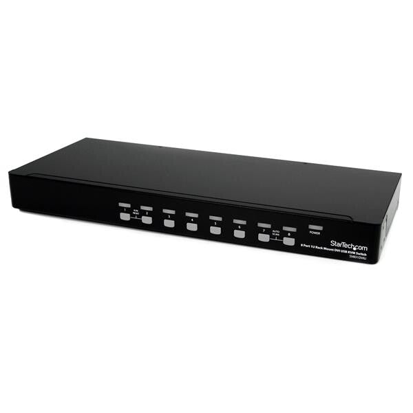 StarTech.com 8 Port 1U Rackmount DVI USB KVM Switch