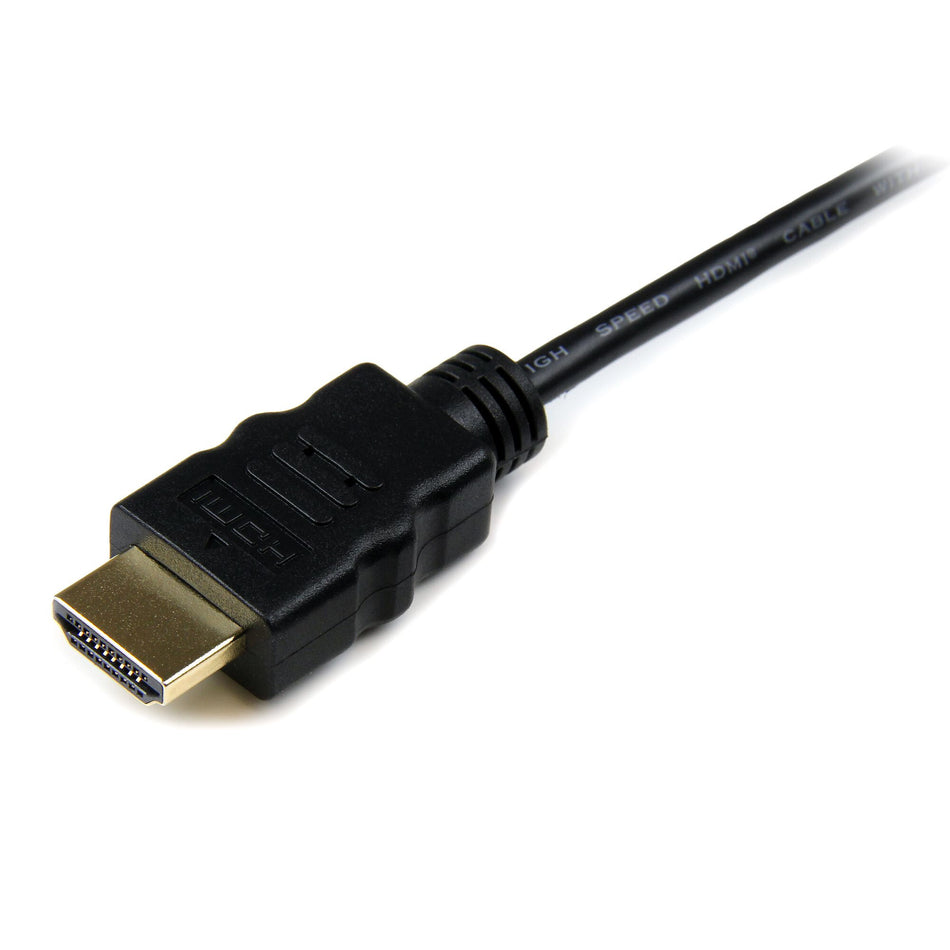 StarTech.com 50cm Micro HDMI to HDMI Cable with Ethernet - 4K 30Hz Video - Durable High Speed Micro HDMI Type-D to HDMI 1.4 Adapter Cable/Converter Cord - UHD HDMI Monitors/TVs/Displays - M/M