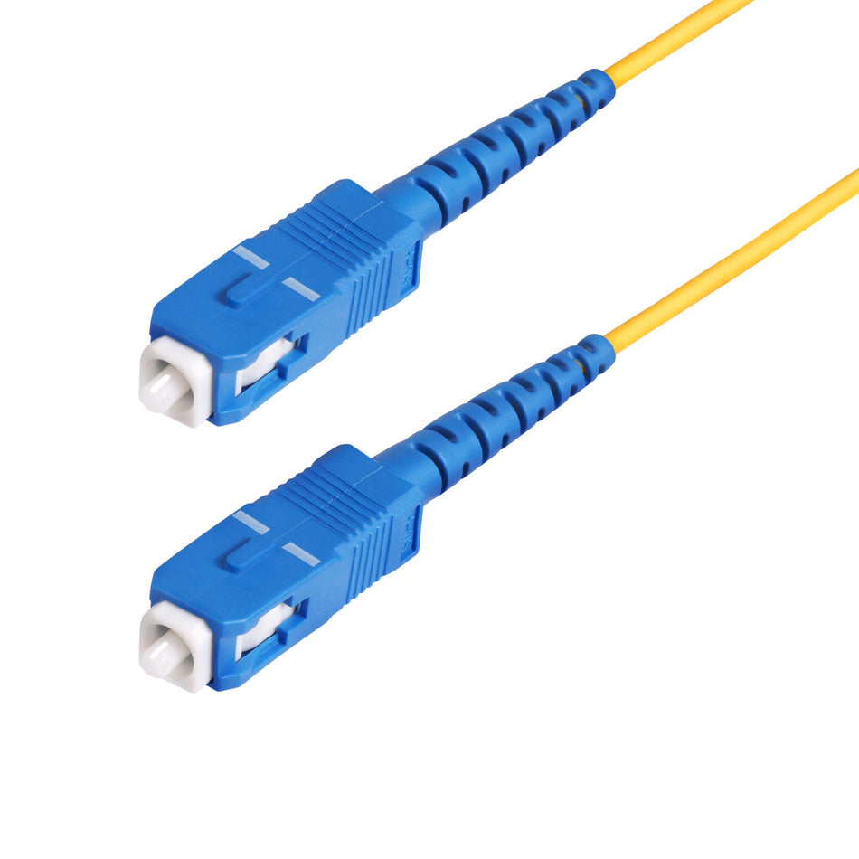 StarTech.com 30m (98.4ft) SC to SC (UPC) OS2 Single Mode Simplex Fiber Optic Cable, 9/125µm, 40G/100G, Bend Insensitive, Low Insertion Loss, LSZH Fiber Jumper Cord