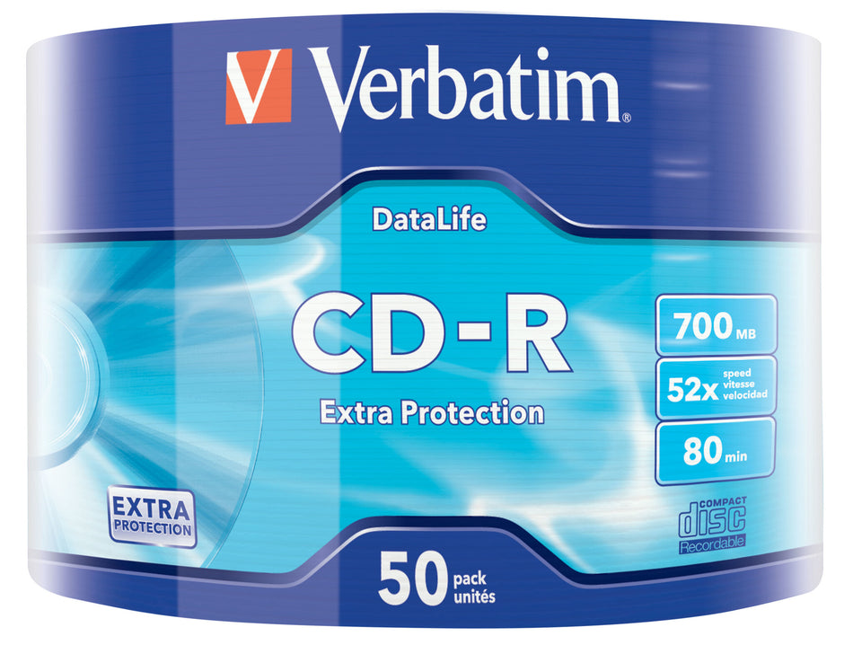 Verbatim CD-R Extra Protection 700 MB 52x 50 pc(s)