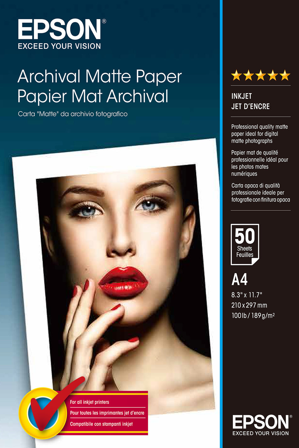 Epson Archival Matte Paper - A4 - 50 Sheets