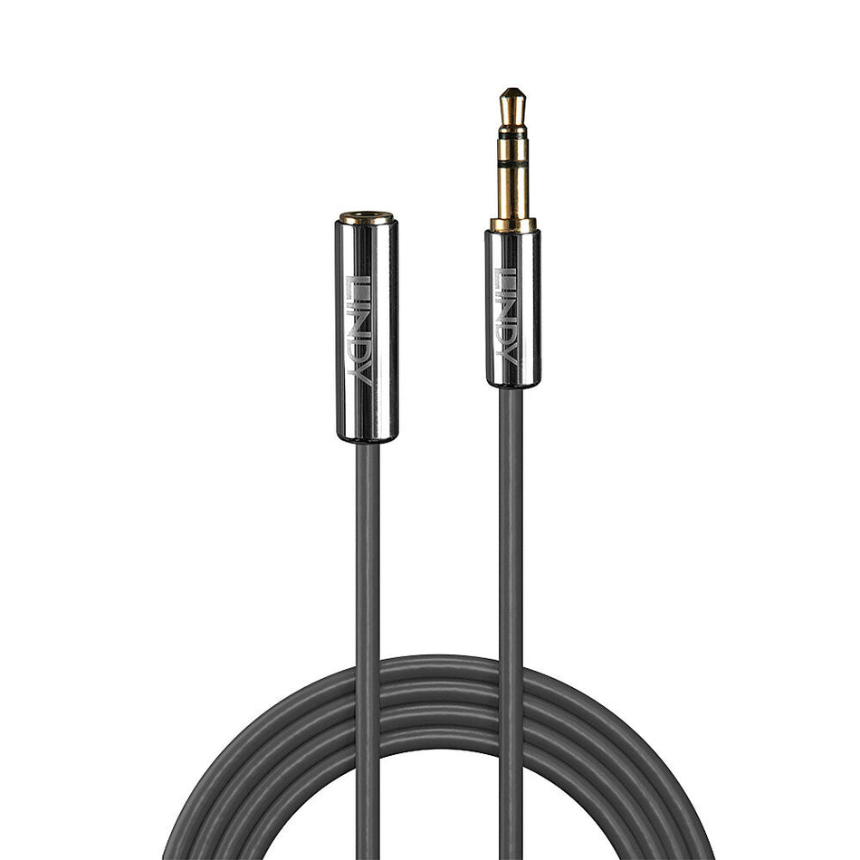 Lindy 5m 3.5mm Extension Audio Cable, Cromo Line