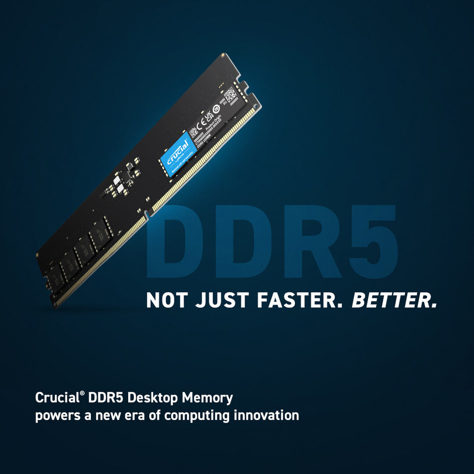 Crucial CT8G56C46U5 memory module 8 GB 1 x 8 GB DDR5 5600 MHz ECC