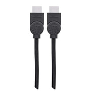 Manhattan HDMI 4K@30Hz Cable with Ethernet, 3m, Suitable for ALL 1080p/HD and majority of 4K uses (check your system 4K specification to be sure), Male to Male, Black, Ultra HD 4k x 2k, Lifetime Warranty, High Speed, Equivalent to HDMM3MHS