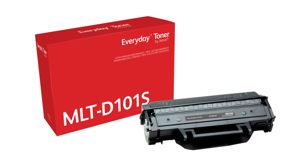 Everyday™ Black Toner by Xerox compatible with Samsung MLT-D101S, Standard capacity