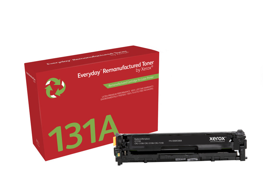 Everyday Remanufactured Everyday™ Black Remanufactured Toner by Xerox compatible with HP 131A (CF210A), Standard capacity