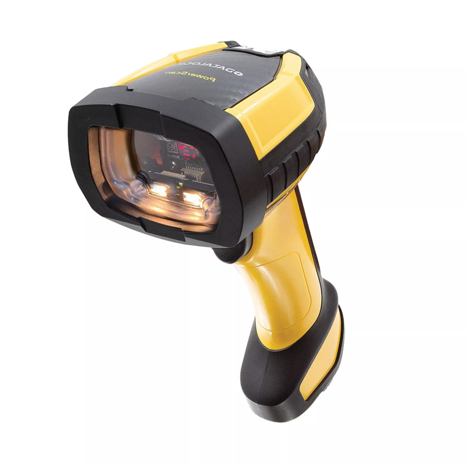 Datalogic PM9600-HP433RB barcode reader Handheld bar code reader 1D/2D Laser Black, Yellow