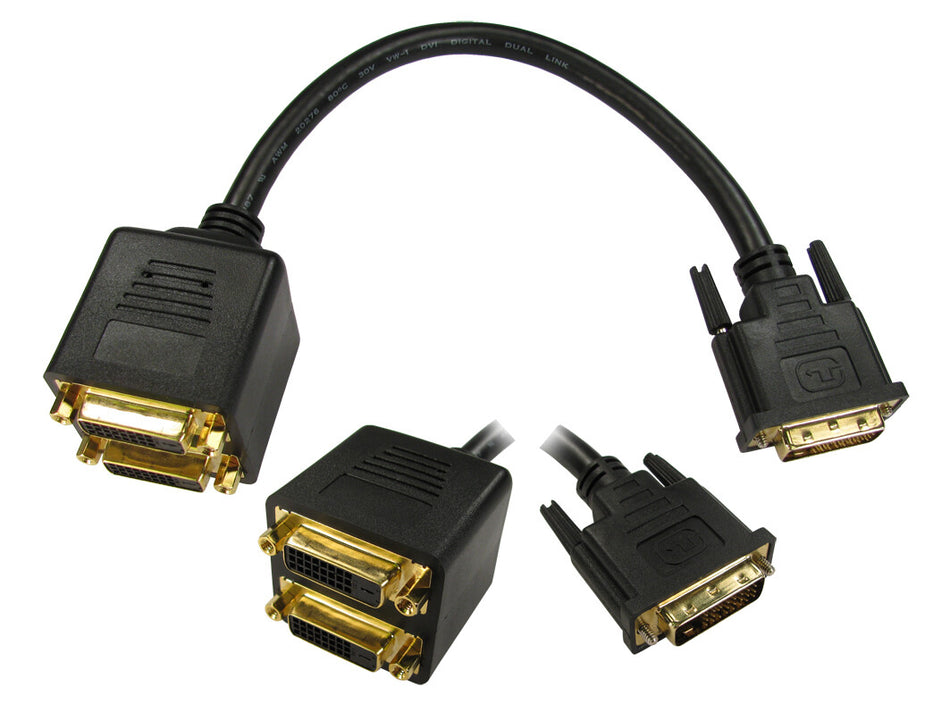 Cables Direct DV-2DVIFF DVI cable 2 x DVI-D DVI-D Black