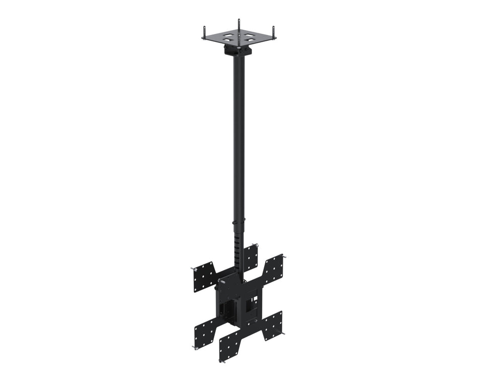 Ergonomic Solutions SpacePole Digital Signage Back to back, telescopic ceiling mount for screens up to 75" (VESA 200 to VESA 400)