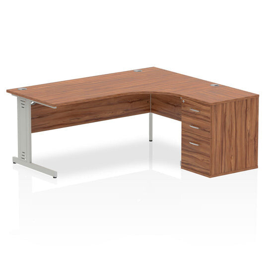 Dynamic Impulse Right Crescent Desk Workstation