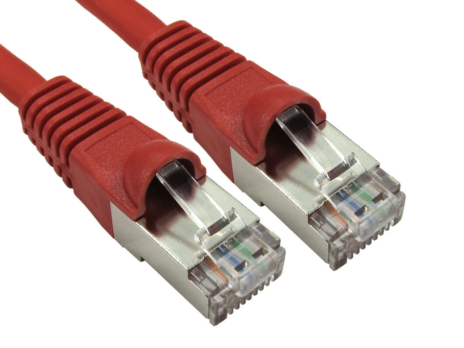 Cables Direct ART-100-HR networking cable Red 0.25 m Cat6a S/FTP (S-STP)