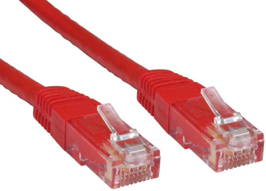 Cables Direct Cat6 U/UTP networking cable Red 3 m U/UTP (UTP)