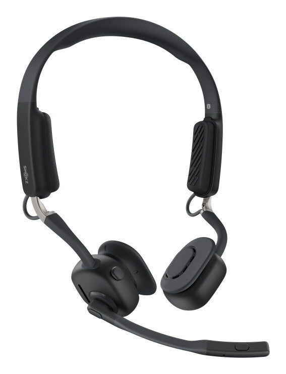 SHOKZ OpenMeet UC Wireless Bluetooth Bone Conduction Videoconferencing Headset with USB-C adapter
