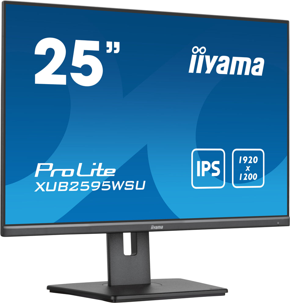 iiyama ProLite 25” 1920 x 1200 monitor featuring IPS panel and a height adjustable stand