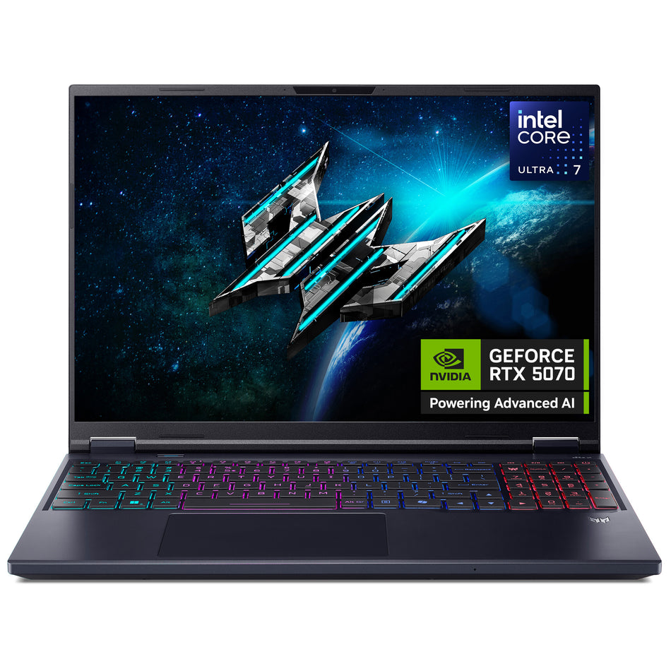 Acer Predator Helios Neo 16 AI PHN16-73 - Intel Core Ultra 7 255HX, 16GB, 1TB SSD, NVIDIA GeForce RTX 5070, 16"WQXGA, Windows 11 Gaming Laptop