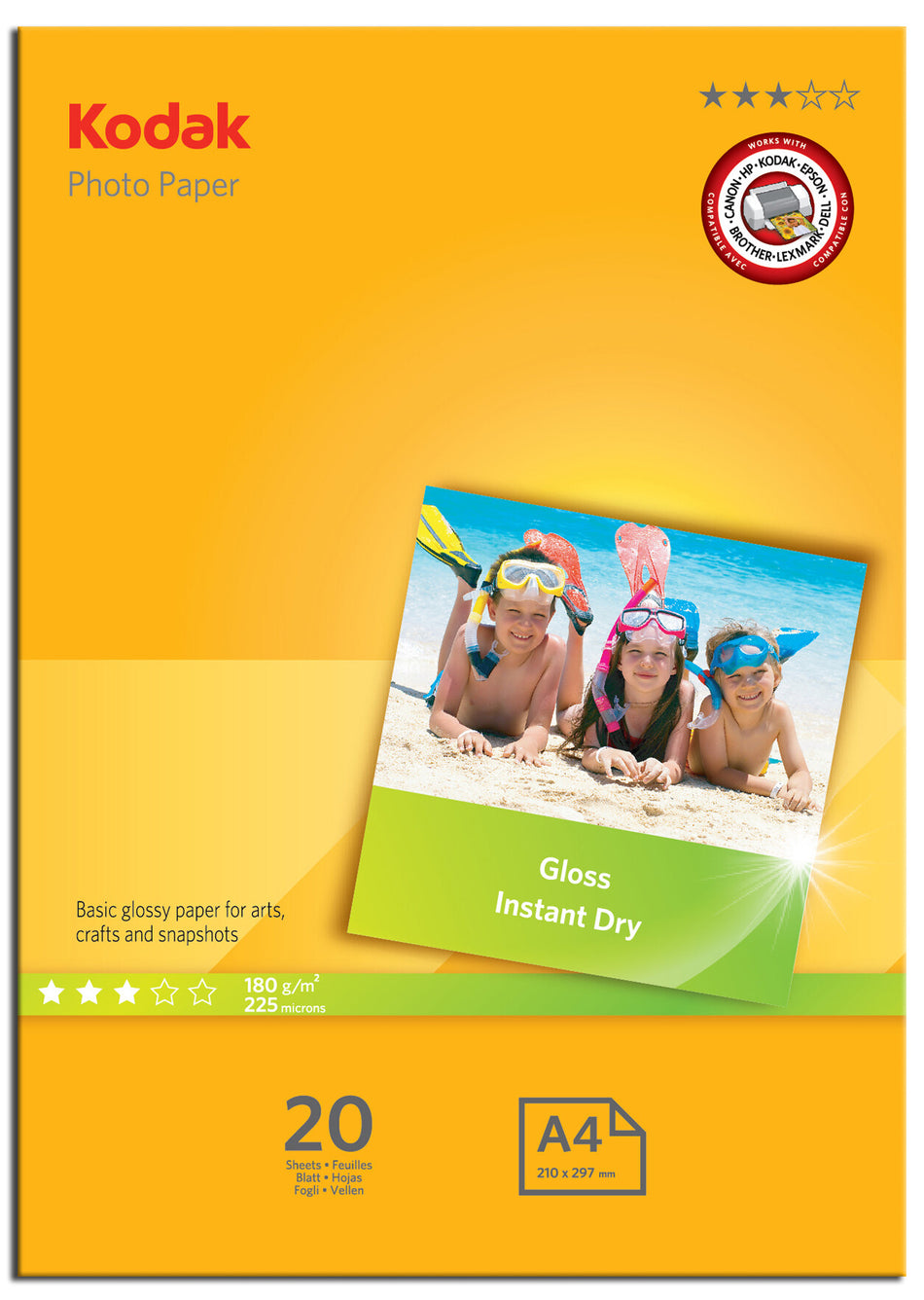 Kodak 5740-512 photo paper A4 Yellow Gloss