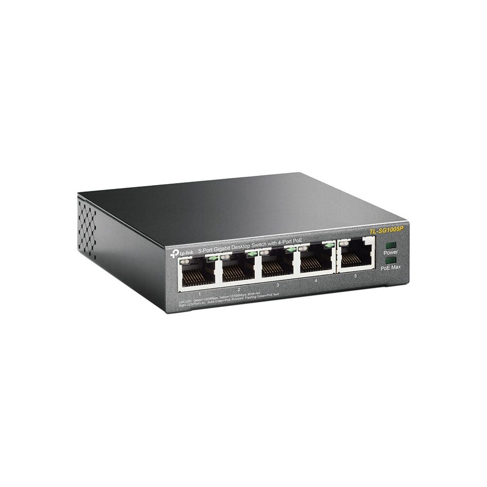 TP-Link 5-Port Gigabit Desktop PoE Switch with 4-Port