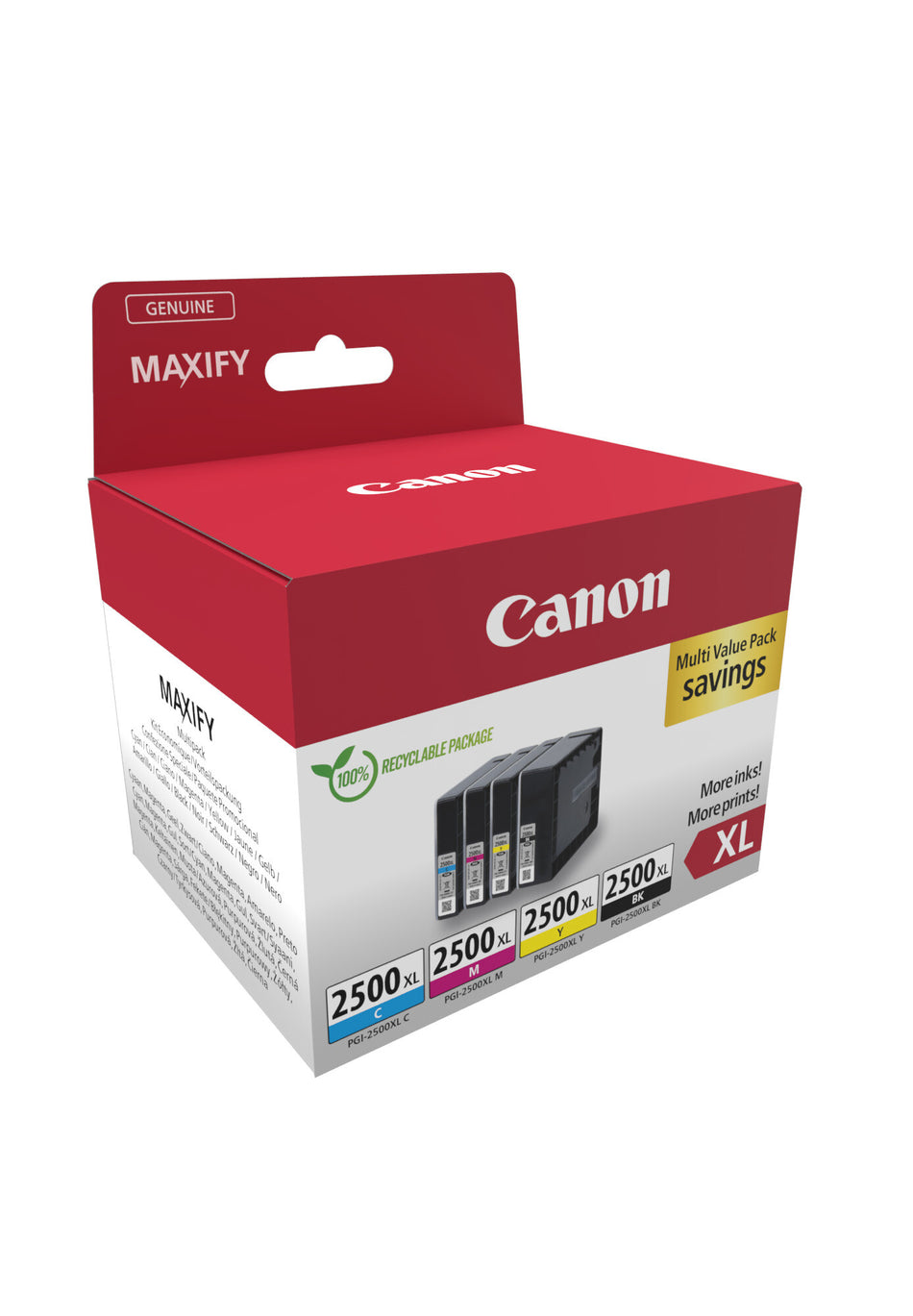 Canon 9254B010 ink cartridge 4 pc(s) Original High (XL) Yield Black, Cyan, Magenta, Yellow