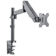 Manhattan Desk Mount for TV & Monitors (Full Motion Gas Spring), For screens 13" to 27", Clamp or Grommet Assembly, VESA compatibility: 75x75mm and 100x100mm - check the dimensions of the four mounting holes on back of screen to ensure it fits, Max 8kg,