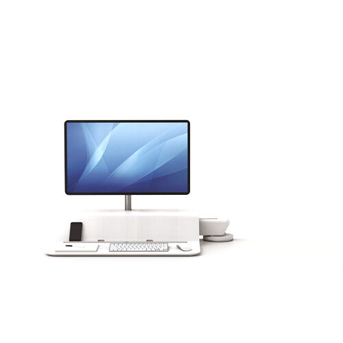 Fellowes Lotus RT Sit-Stand Workstation – Single White