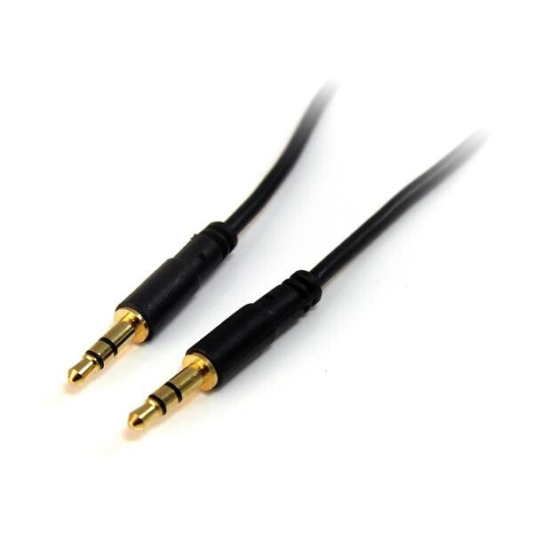 StarTech.com 3 ft Slim 3.5mm Stereo Audio Cable - M/M