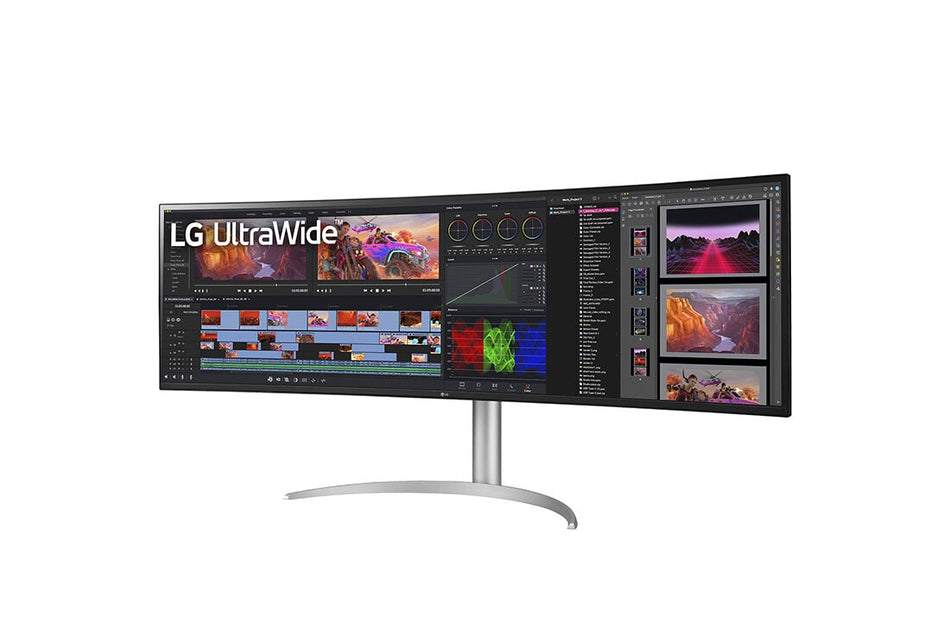 LG 49WQ95C-W computer monitor 124.5 cm (49") 5120 x 1440 pixels UltraWide Dual Quad HD Silver