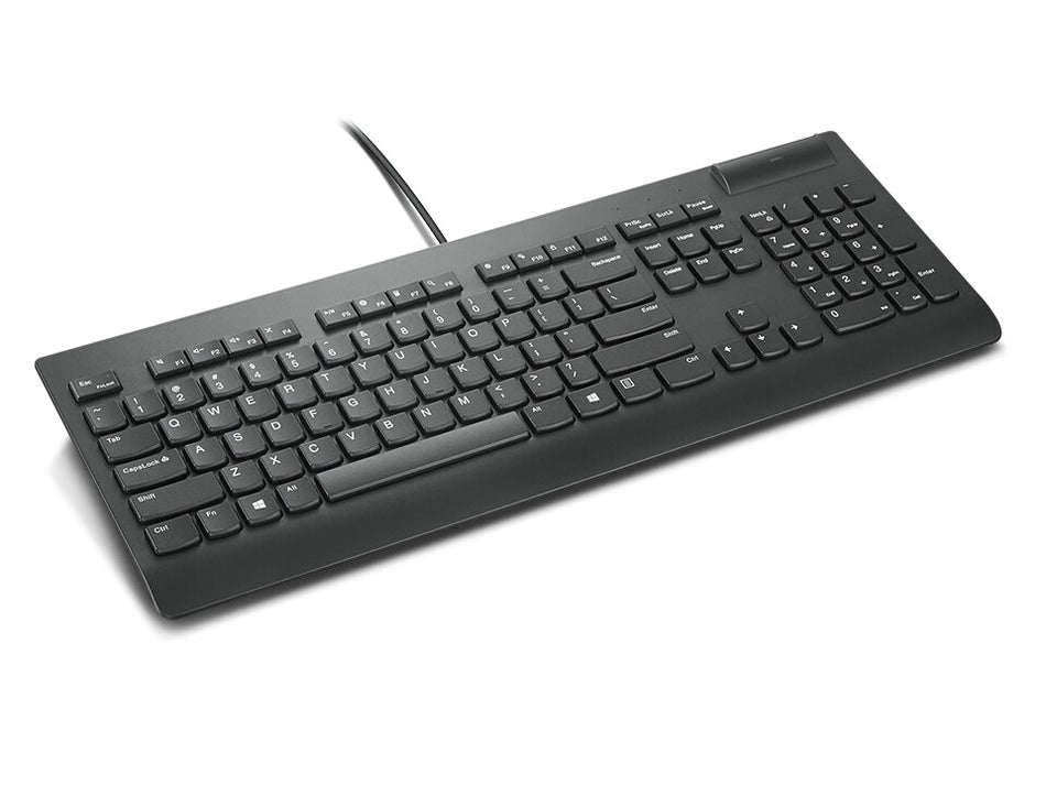 Lenovo 4Y41B69364 keyboard Office USB Belgian, UK English Black