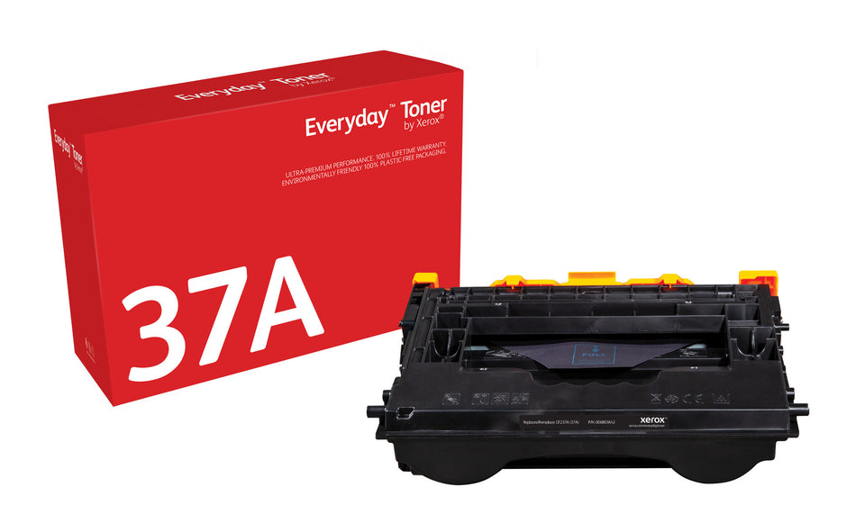 Everyday ™ Black Toner by Xerox compatible with HP 37A (CF237A), Standard capacity