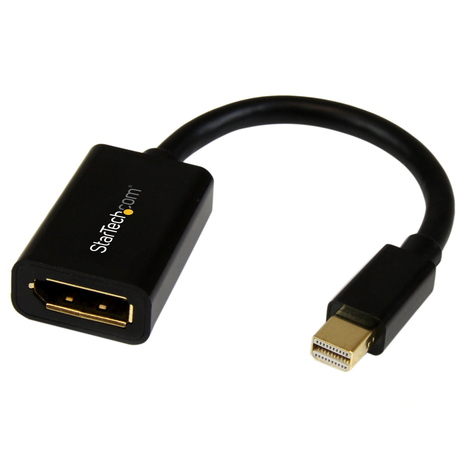 StarTech.com Mini DisplayPort to DisplayPort Adapter - 4K x 2K UHD Video - Mini DP to DP Converter - Mini DisplayPort to DisplayPort 1.2 Adapter - mDP PC/Computer to DP Monitor/Display